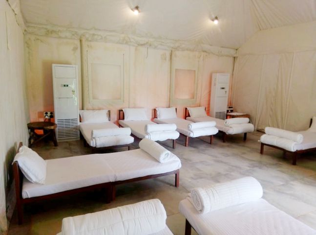 10 Beds in Large Ac Tents Large Ac Tent at Kundalika Rafting