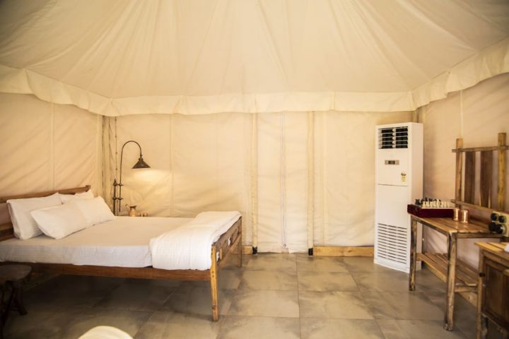 Luxury Ac Tent with Attached Washrooms Luxury Camping at Kundalika Rafting Camp